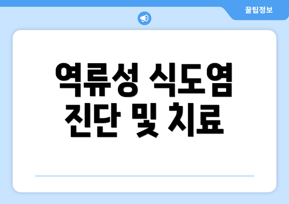 역류성 식도염 진단 및 치료