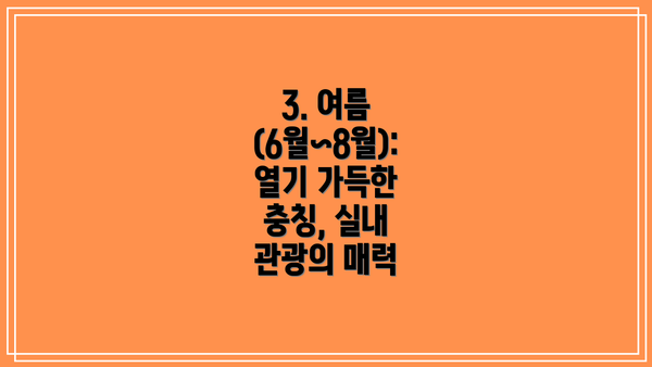 3. 여름 (6월~8월):  열기 가득한 충칭, 실내 관광의 매력