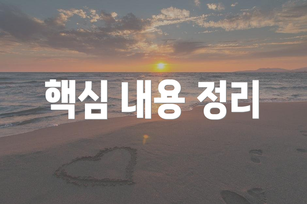 핵심 내용 정리