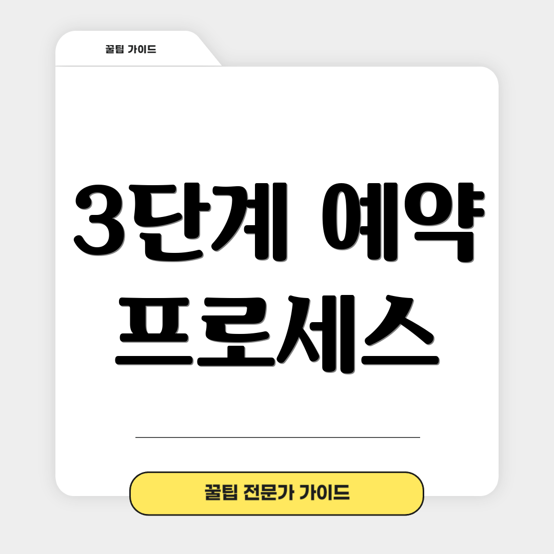 3단계 예약 프로세스