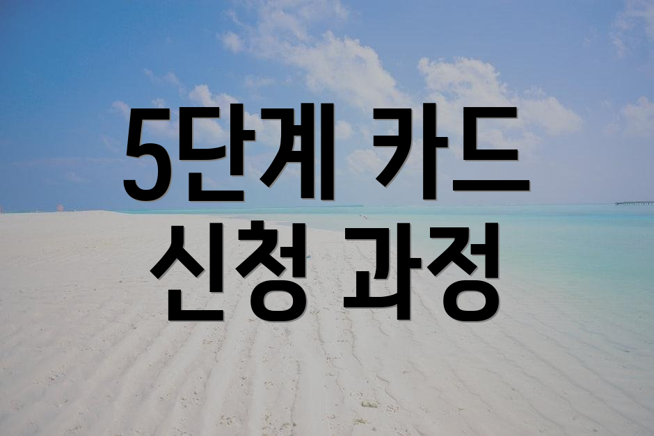 5단계 카드 신청 과정