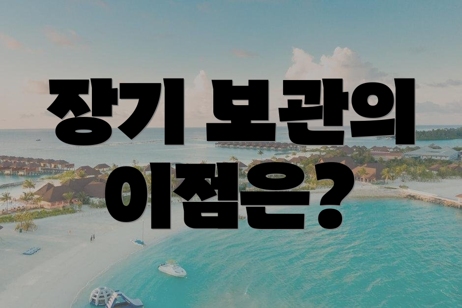 장기 보관의 이점은?