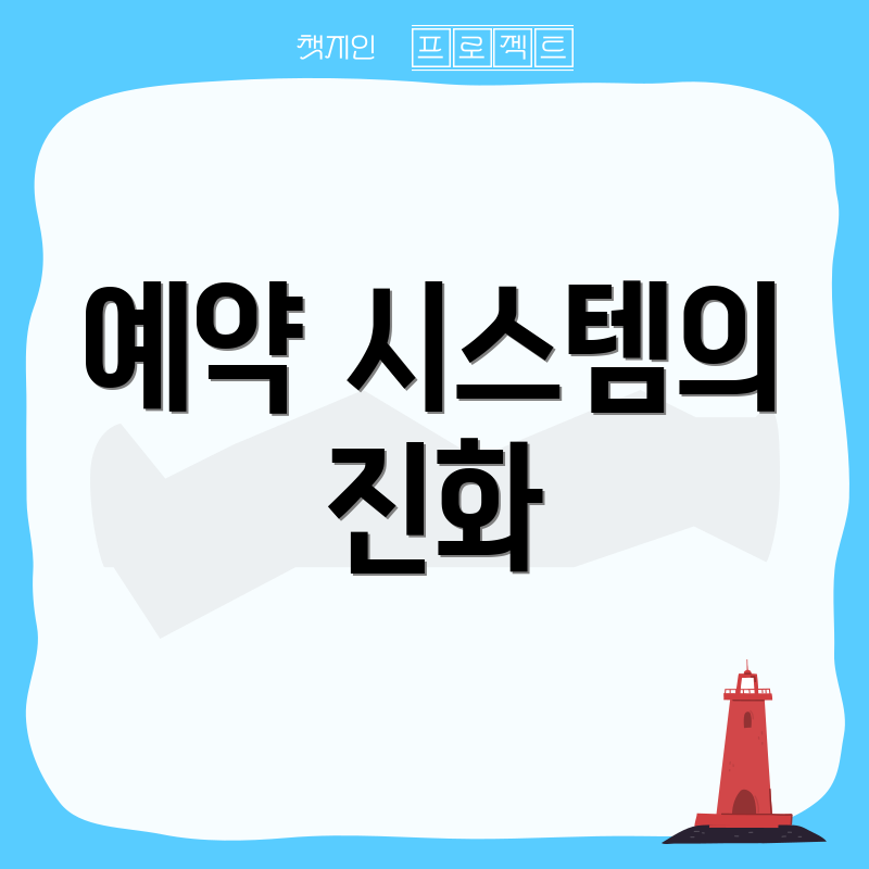 예약 시스템의 진화