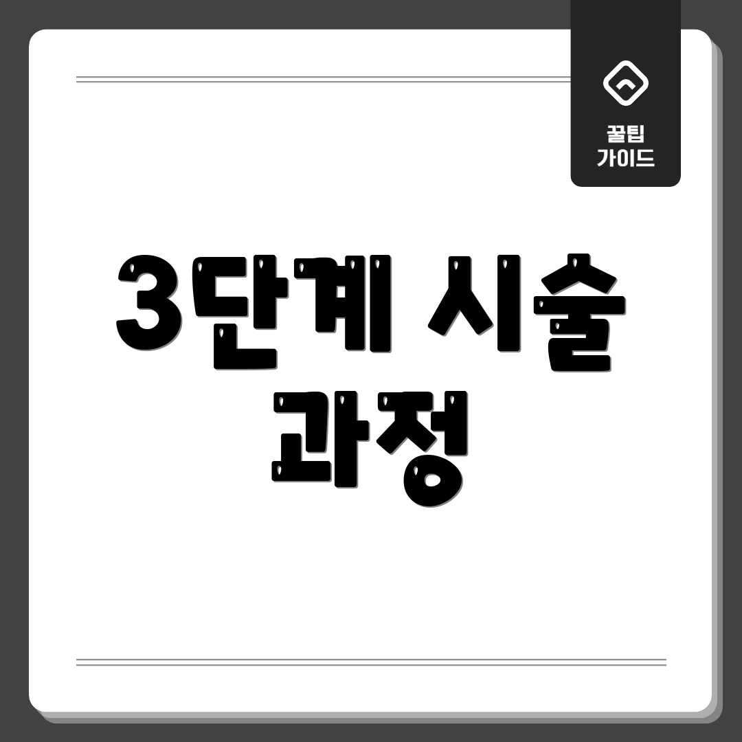 3단계 시술 과정