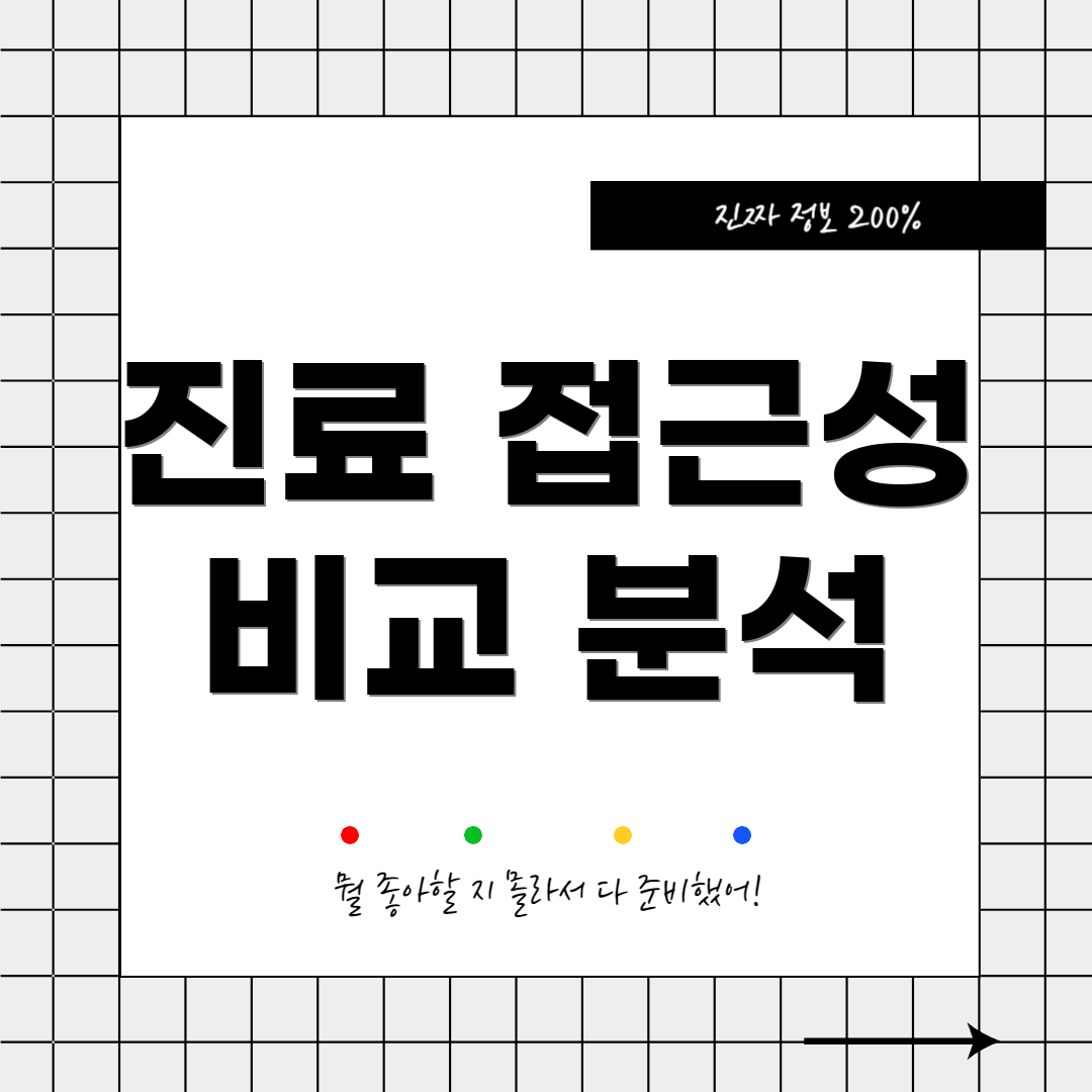 진료 접근성 비교 분석