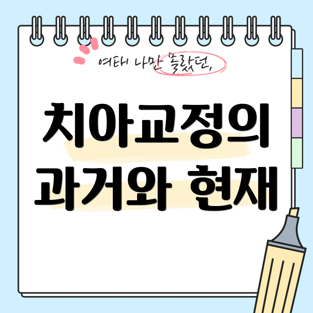 치아교정의 과거와 현재