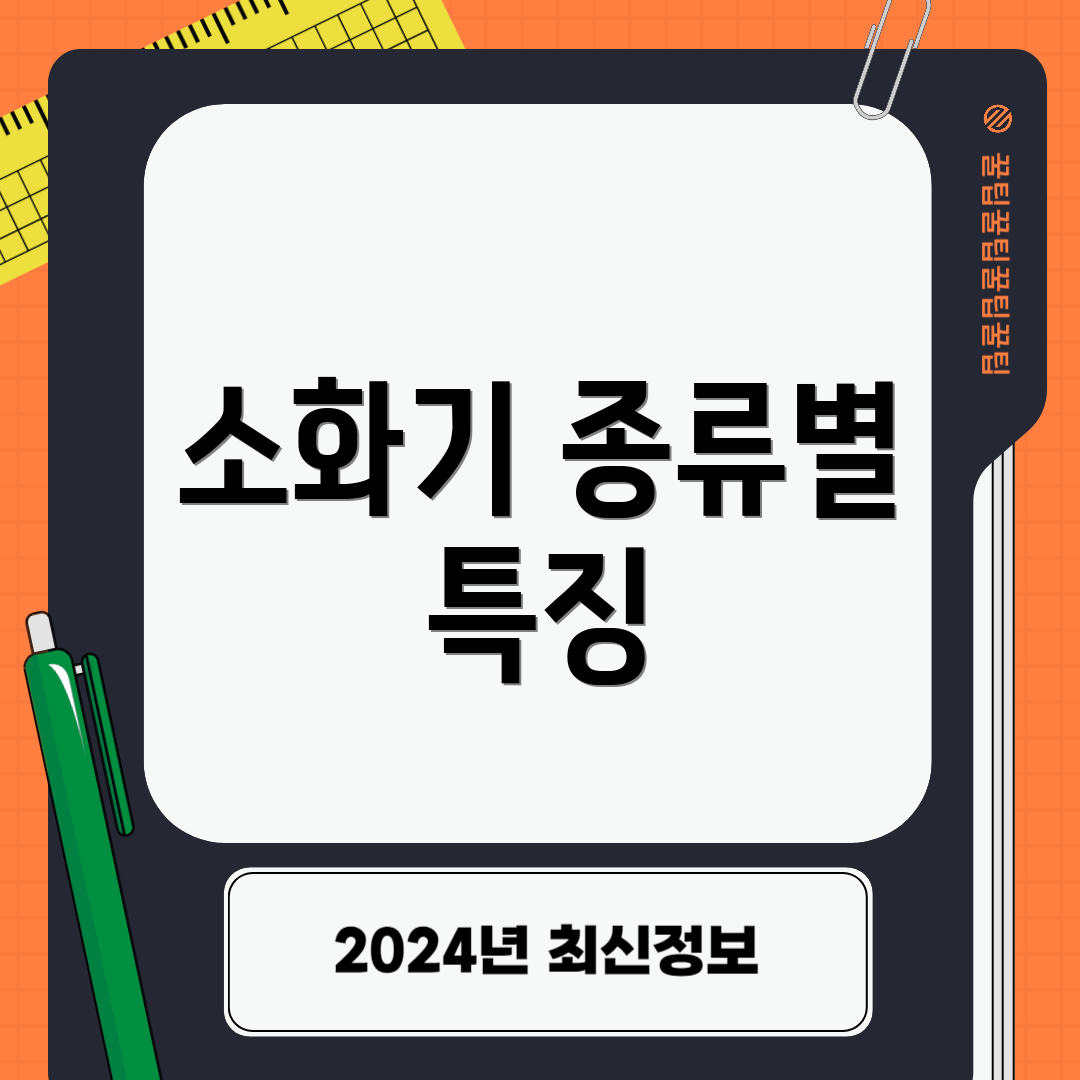 소화기 종류별 특징