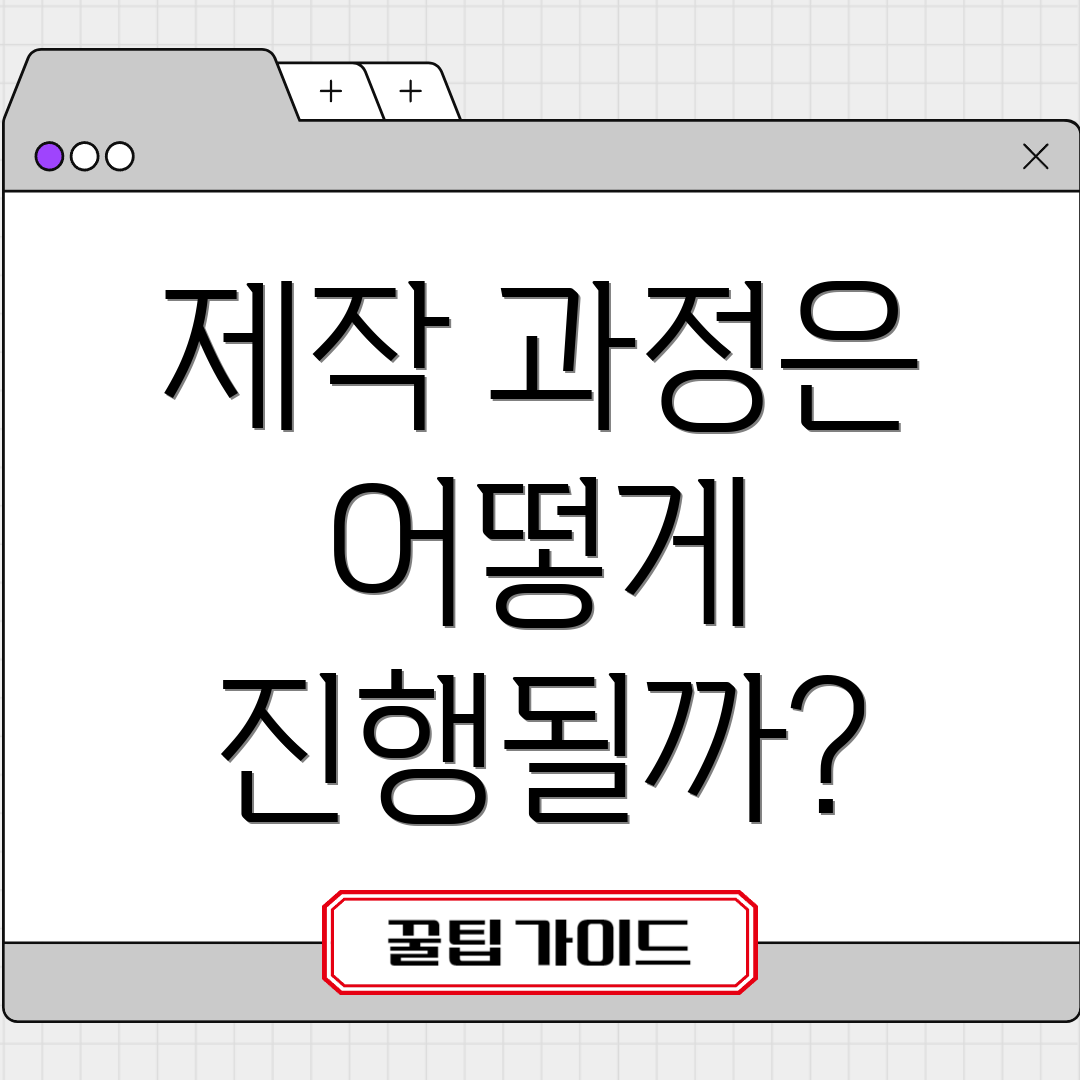 제작 과정은 어떻게 진행될까?