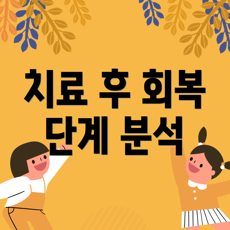 치료 후 회복 단계 분석