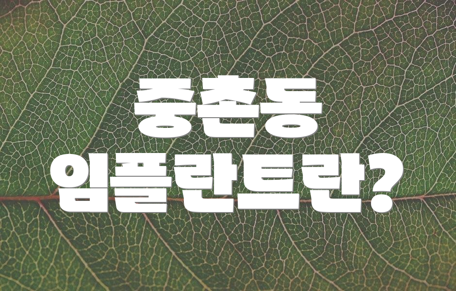 중촌동 임플란트란?