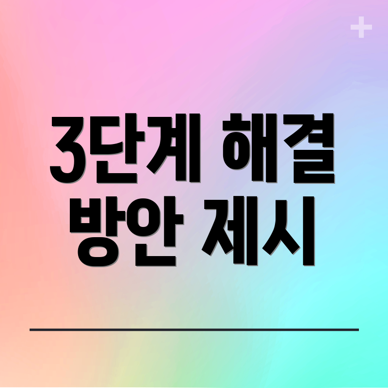 3단계 해결 방안 제시
