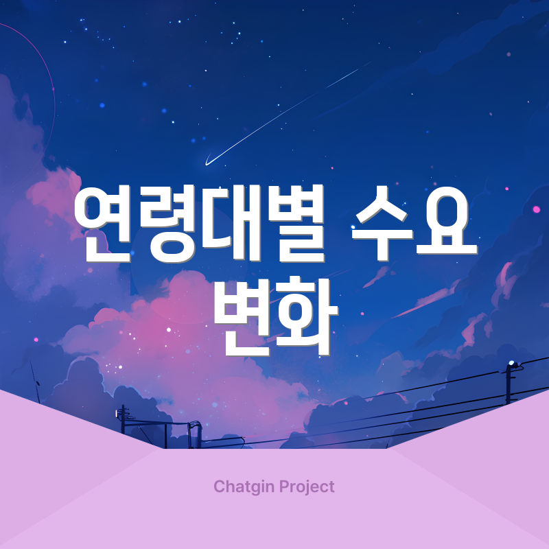 연령대별 수요 변화