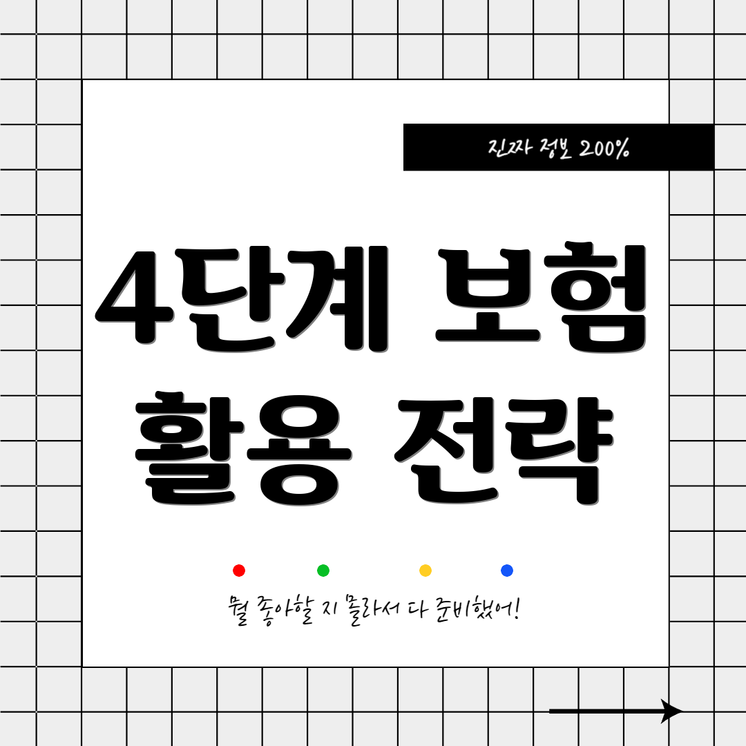 4단계 보험 활용 전략