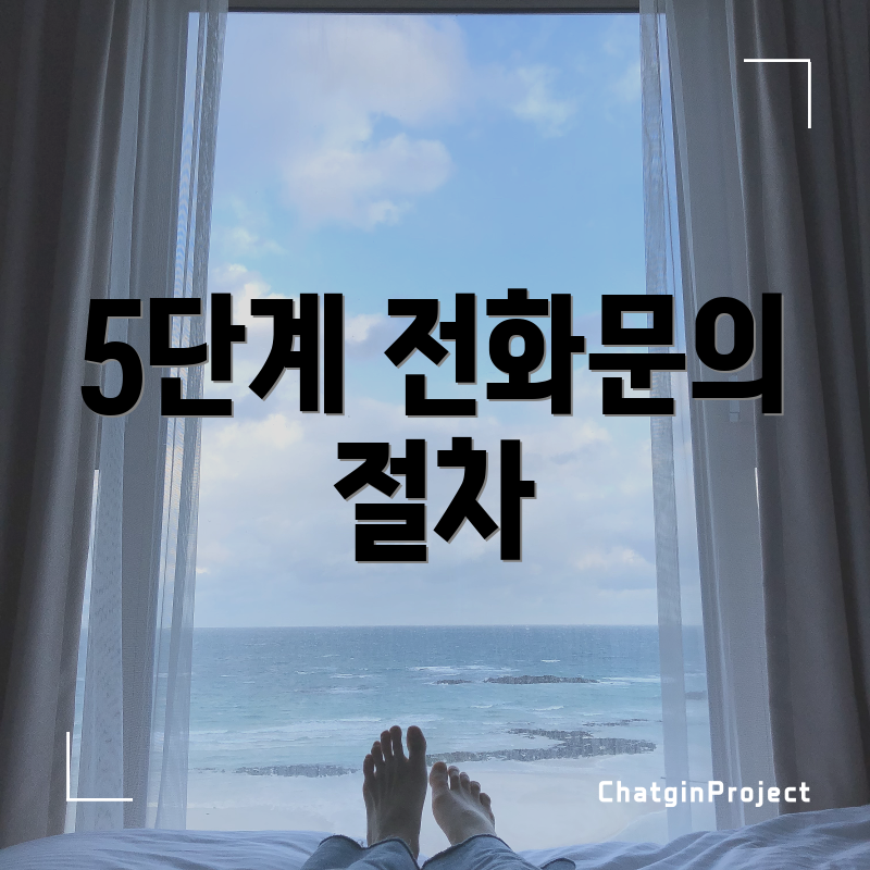 5단계 전화문의 절차
