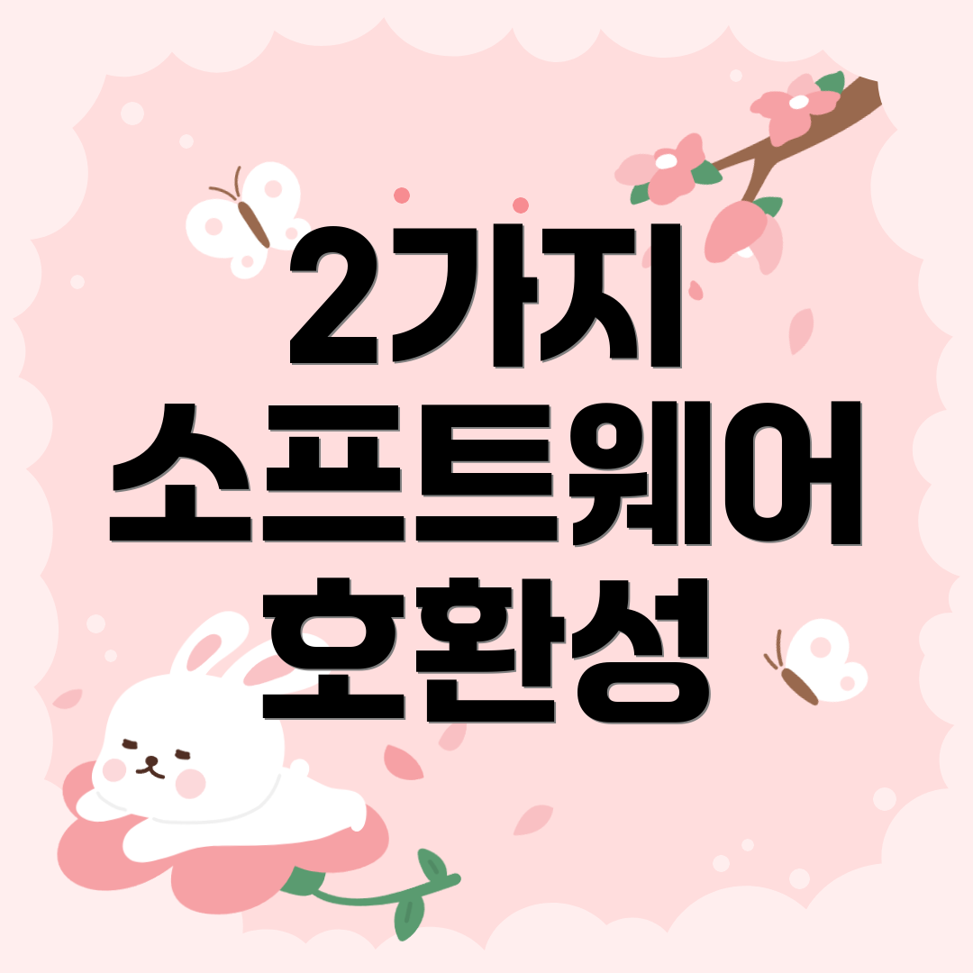 2가지 소프트웨어 호환성