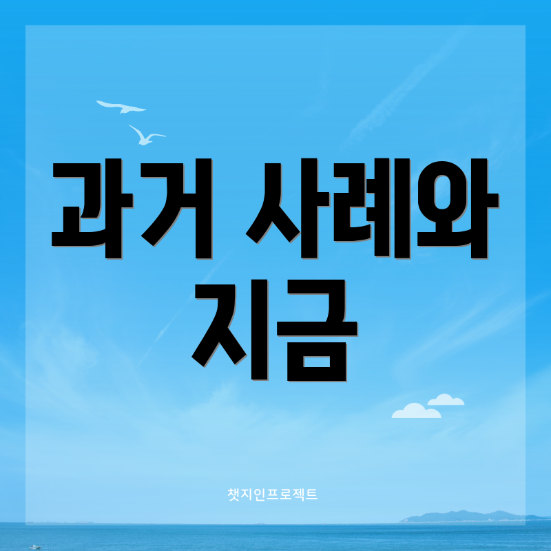 과거 사례와 지금