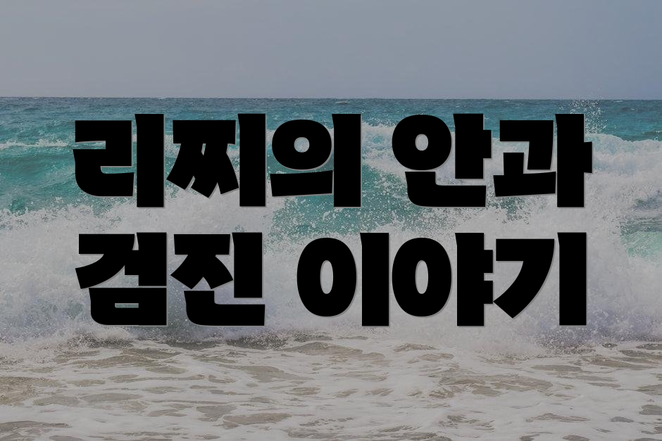 리찌의 안과 검진 이야기