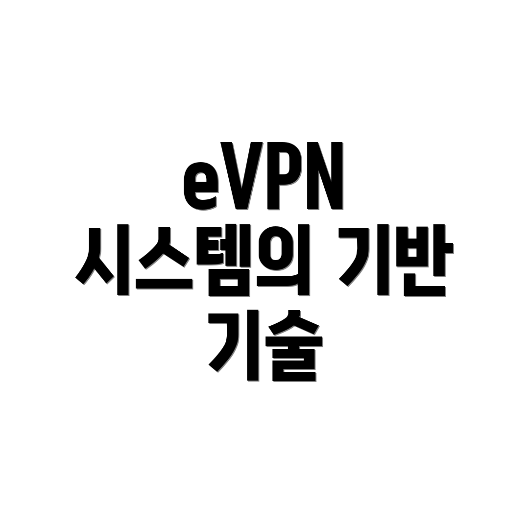 eVPN 시스템의 기반 기술