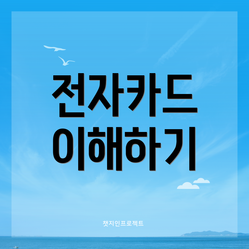 전자카드 이해하기