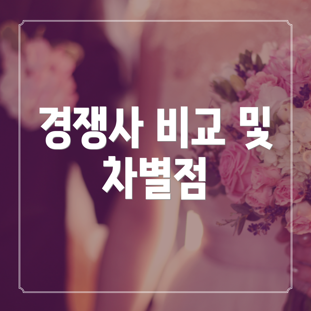 경쟁사 비교 및 차별점