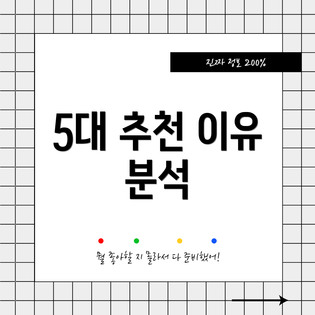 5대 추천 이유 분석