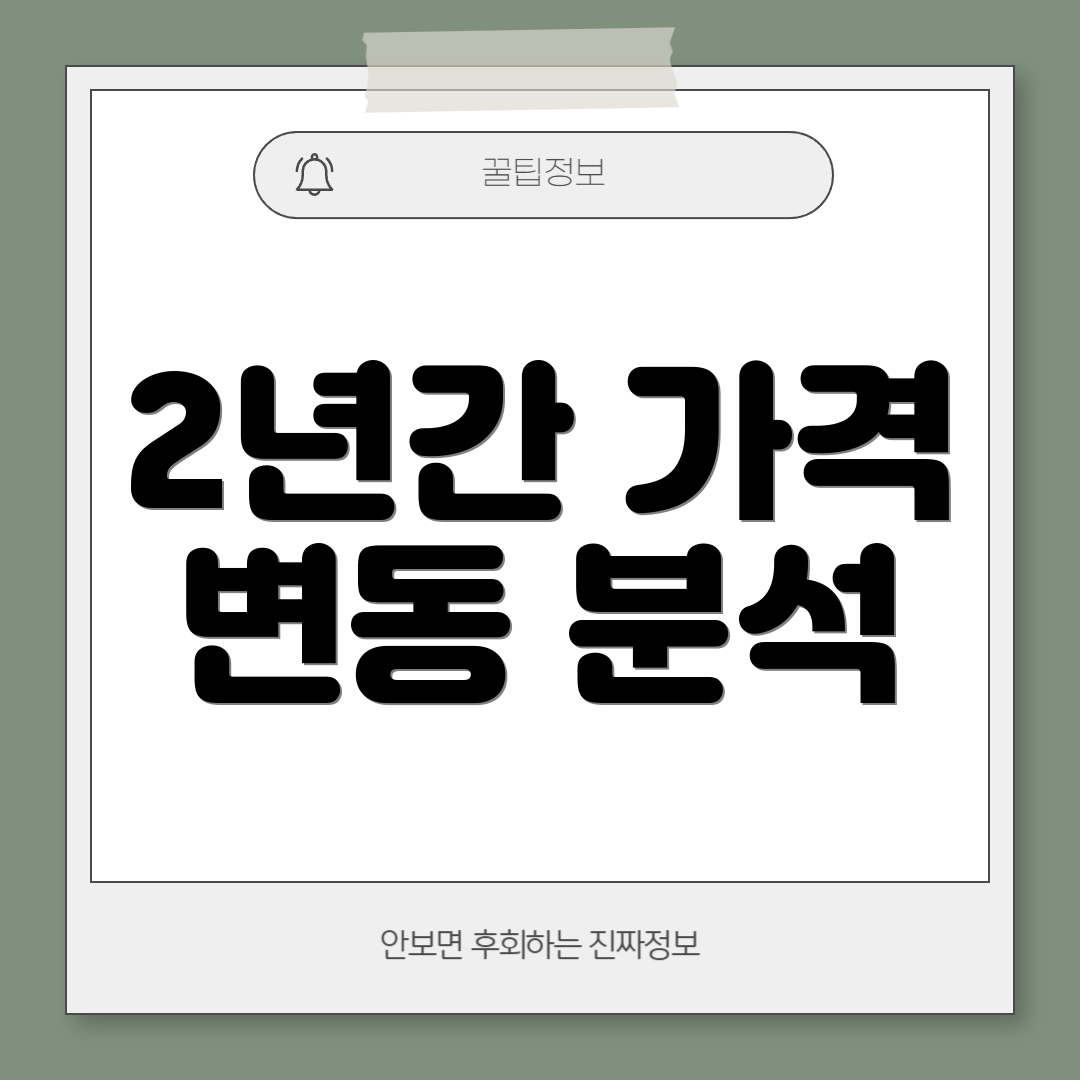 2년간 가격 변동 분석