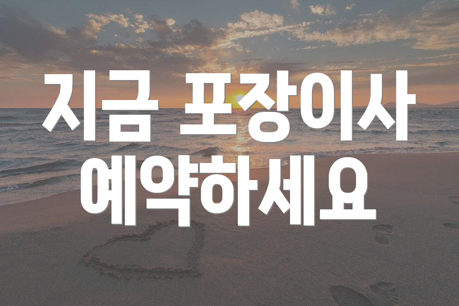 지금 포장이사 예약하세요