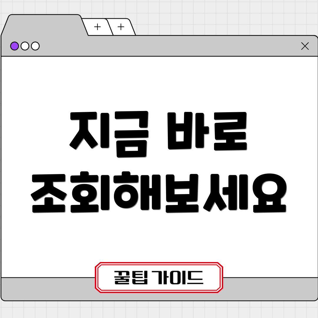 지금 바로 조회해보세요