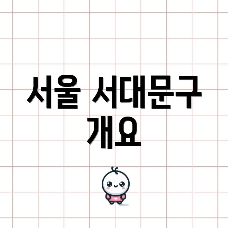 서울 서대문구 개요
