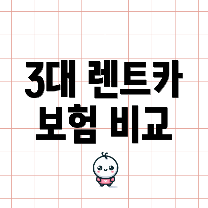 3대 렌트카 보험 비교