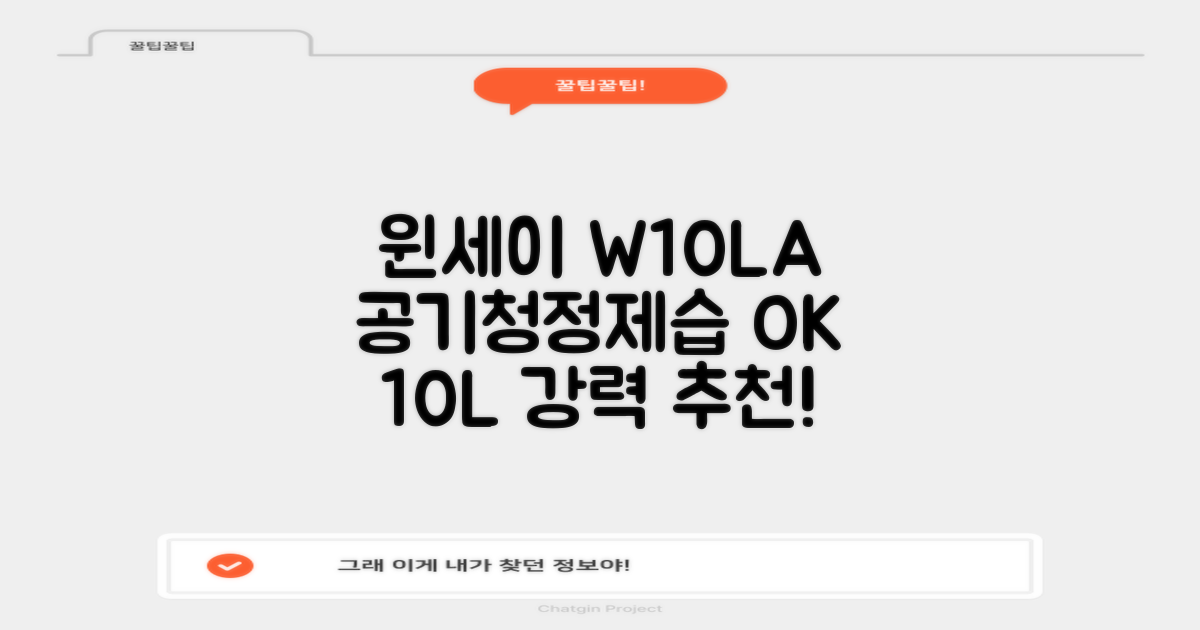 윈세이 인버터 방하나 공기청정 제습기 10L W10LA 추천 리뷰
