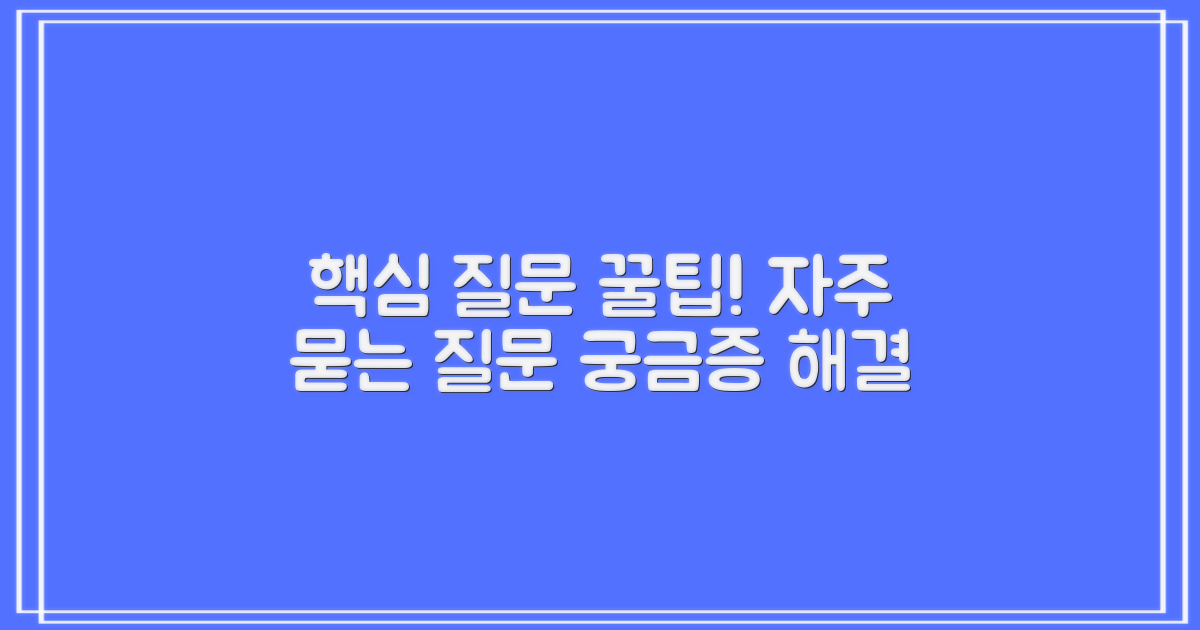 자주 묻는 질문