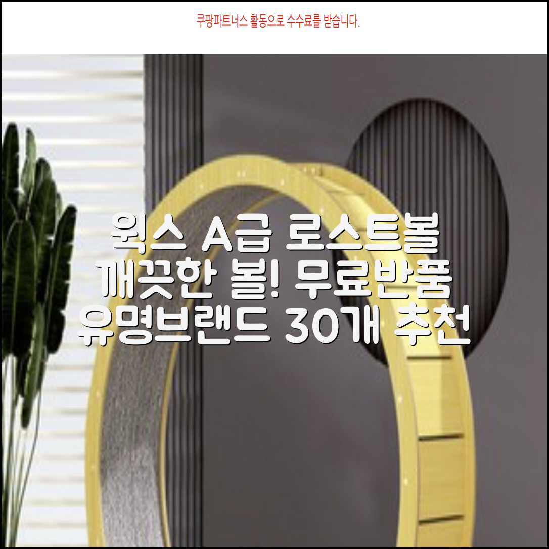 [윅스 진짜 깨끗한 볼] A+급 무료반품 로스트 골프공 로스트볼 유명브랜드, [A+ 브랜드혼합] 화이트, 30개 추천 리뷰