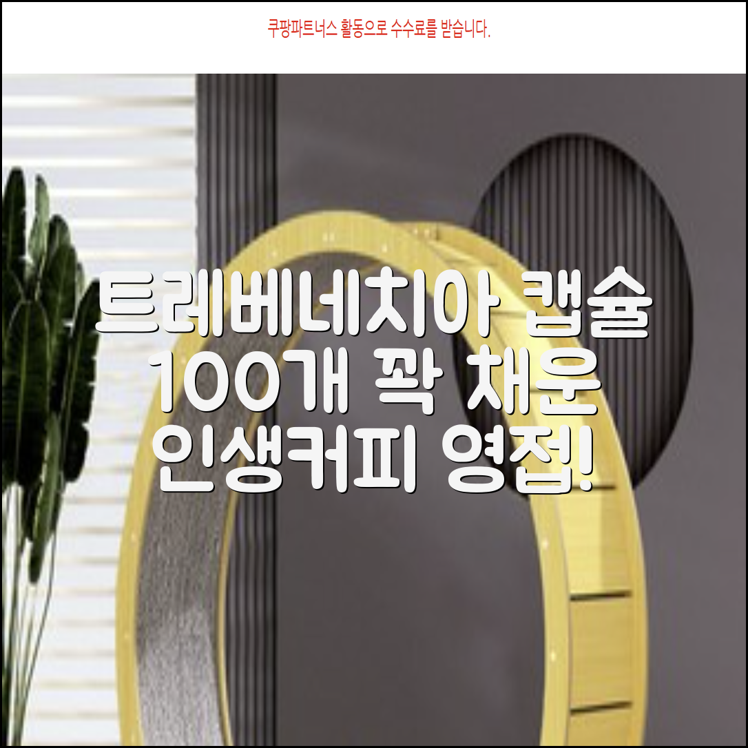 트레베네치아 네스프레소호환 캡슐커피 알루미늄 100캡슐, 5.5g, 10개입, 10개 추천 리뷰