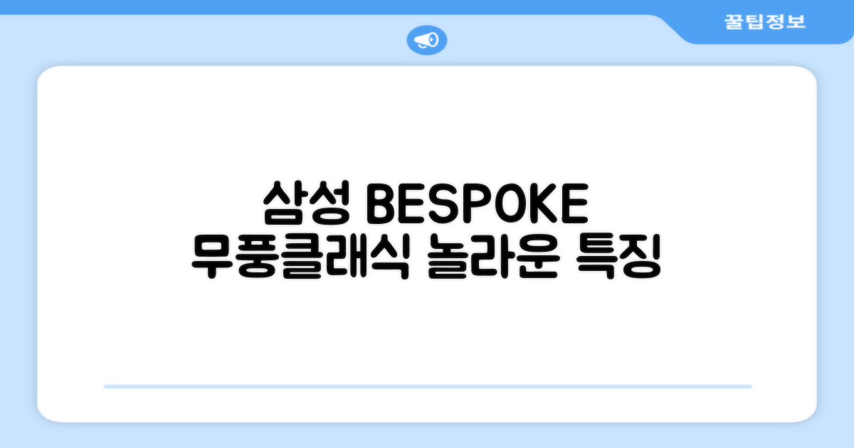 삼성 BESPOKE 무풍클래식 특징