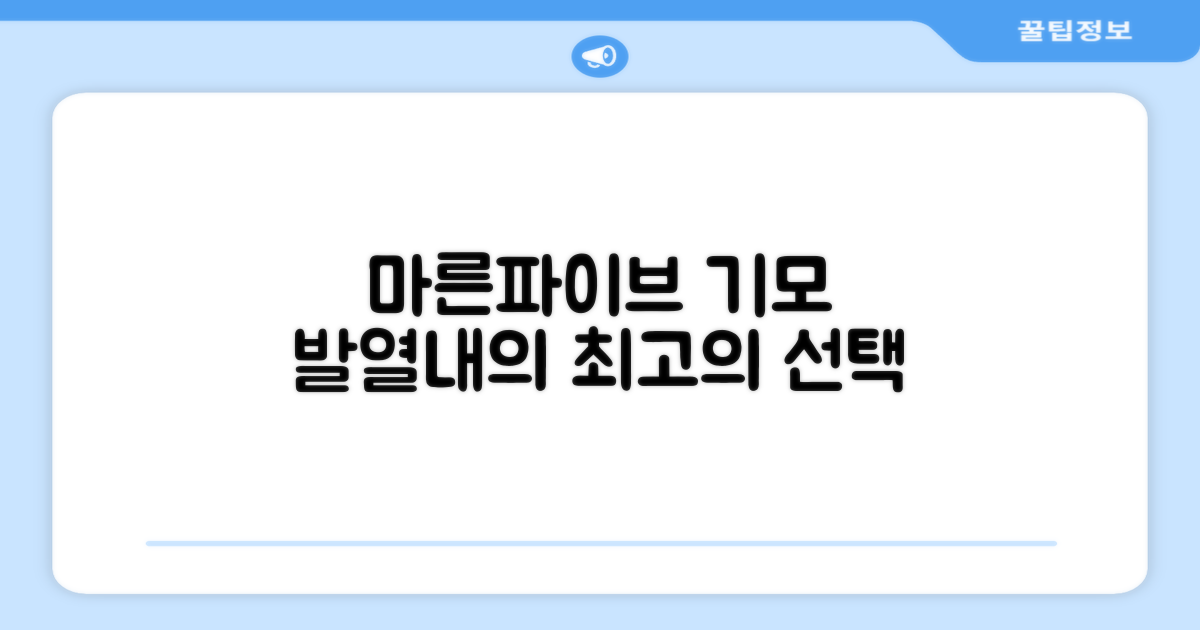 마른파이브 남성용 히트터치 기모 발열내의 세트 추천 리뷰