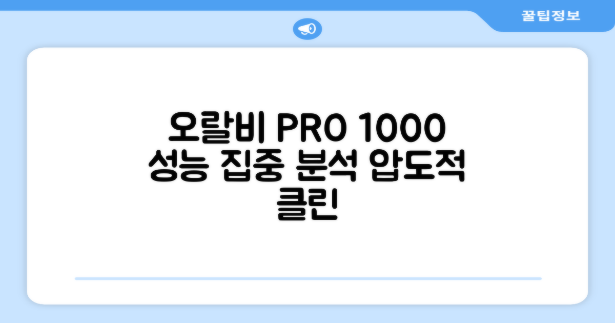 오랄비 PRO 1000, 성능 분석