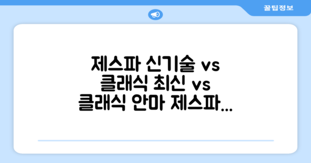 제스파 안마의자, 최신 기술 vs 클래식