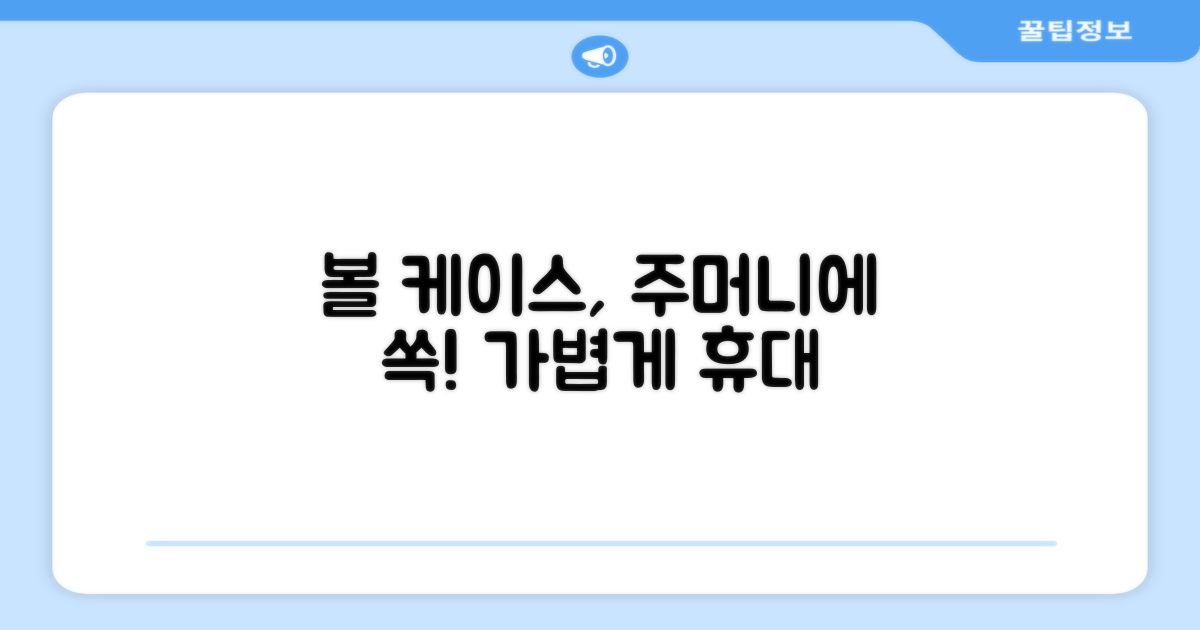 휴대성 높은 볼 케이스