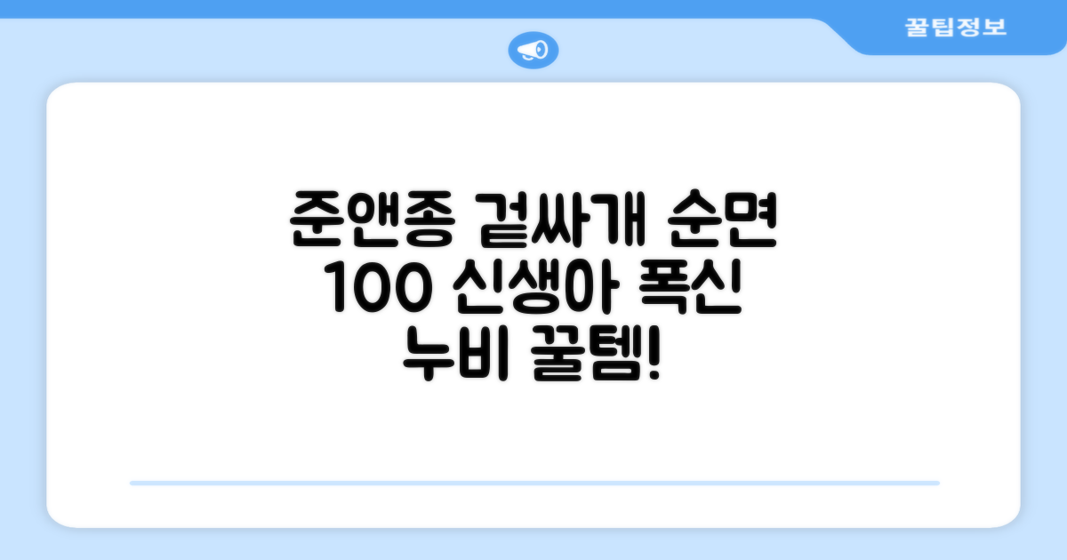 준앤종 프리미엄 순면 신생아 누비 겉싸개 추천 리뷰