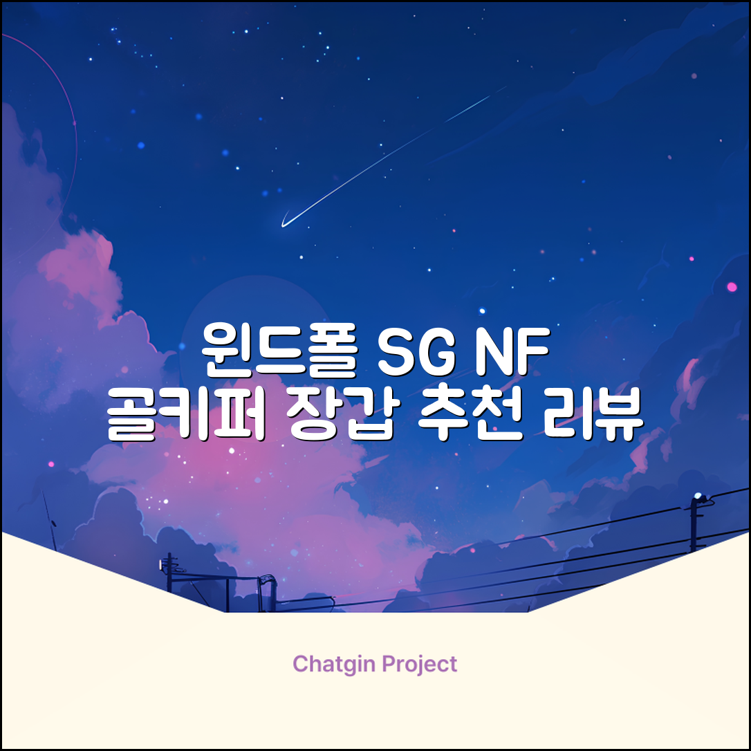 윈드폴스포츠 SG NF 축구 골키퍼장갑 5호-10호, 윈드폴스포츠 SG NF 골키퍼장갑 화이트 블랙, 1개 추천 리뷰