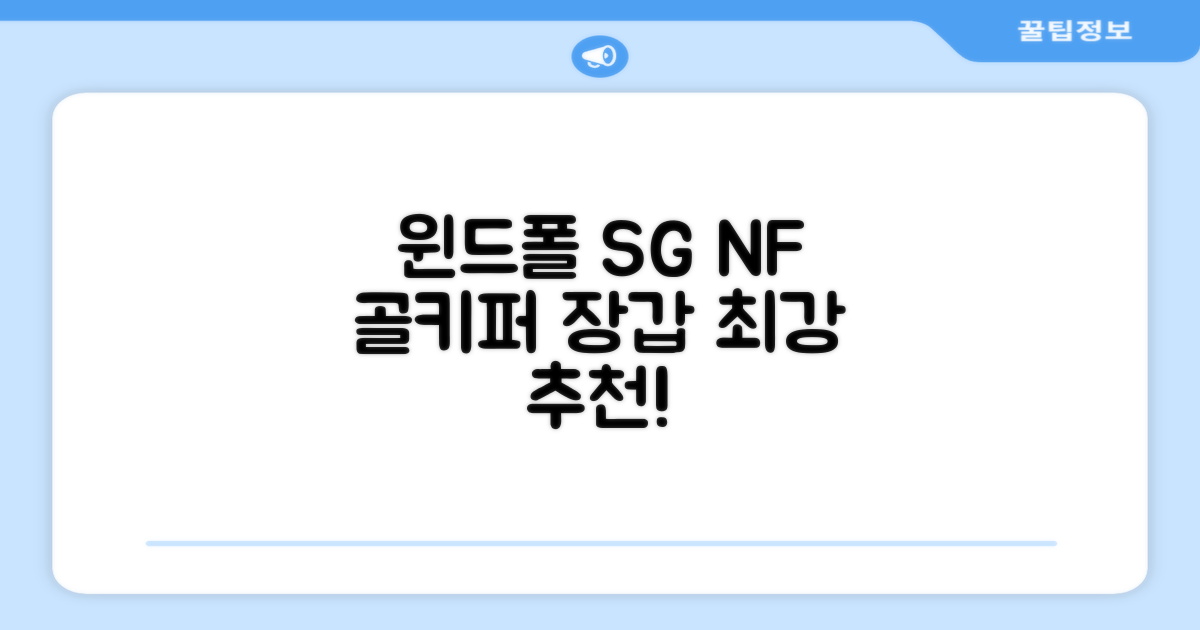 윈드폴스포츠 SG NF 축구 골키퍼장갑 5호-10호, 윈드폴스포츠 SG NF 골키퍼장갑 화이트 블랙, 1개 추천 리뷰