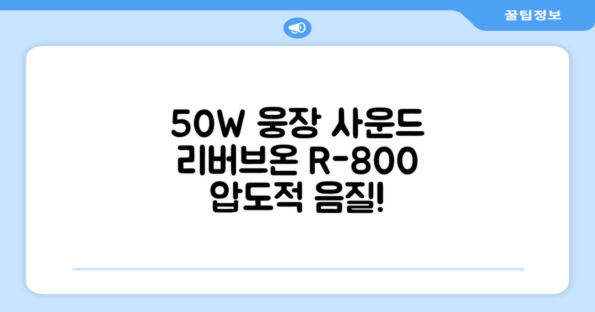 50W 웅장한 사운드, 리버브온 R-800