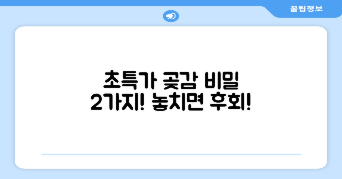 초특가 곶감 2가지 팁