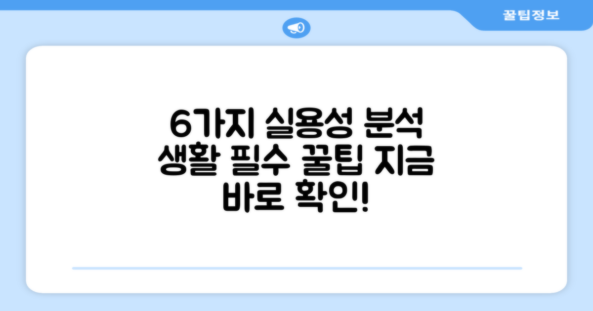 6가지 실용성 분석