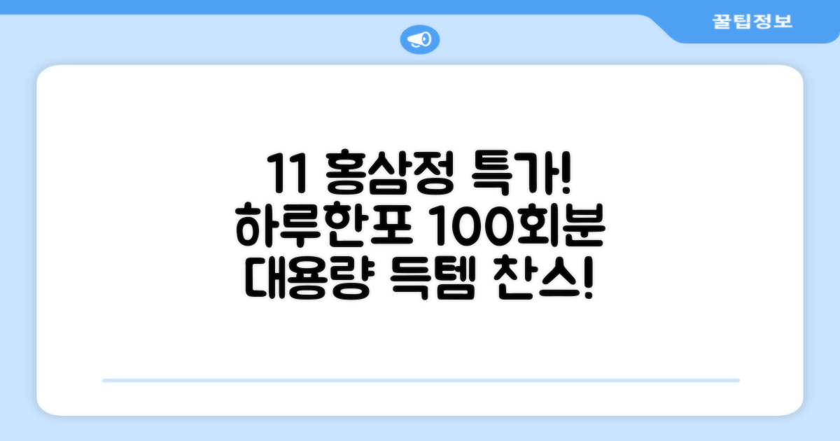 [1+1 특가] 홍삼정 6년근 하루한포 100회분 대용량+쇼핑백, 2개, 1L 추천 리뷰