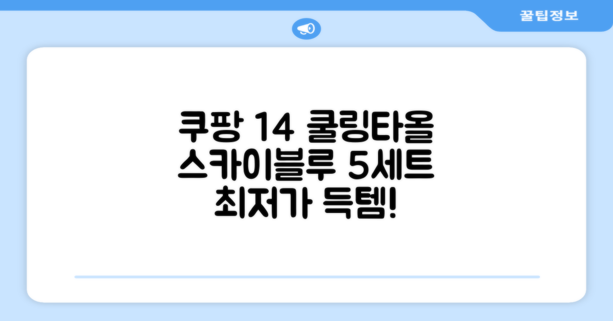 [쿠팡입점 1+4 이벤트] 아이스 쿨링 스포츠타올 건식 급냉 타올, 5세트, 스카이블루 추천 리뷰