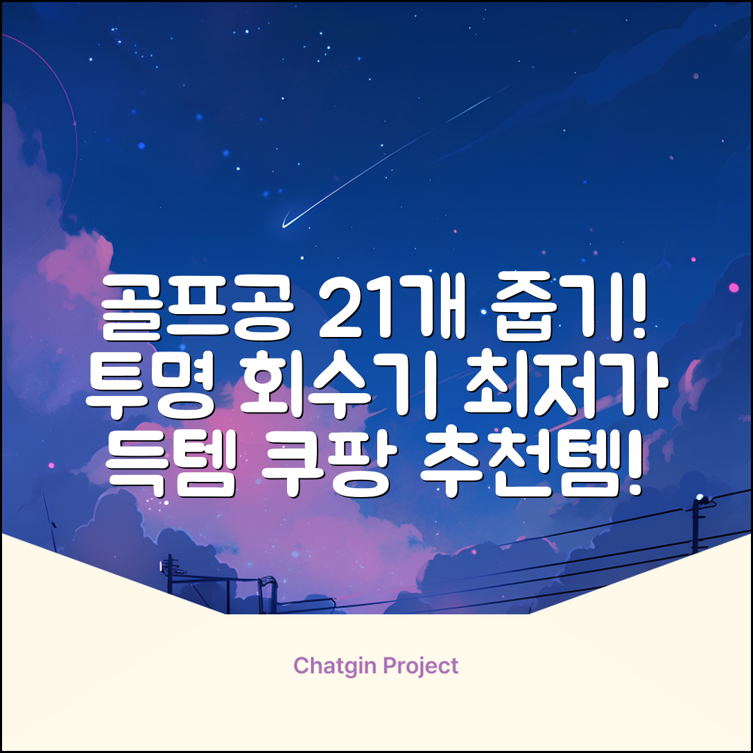 골프공 픽업기 줍기 회수기 수집기 수거기 공21개, 반투명, 1개 추천 리뷰