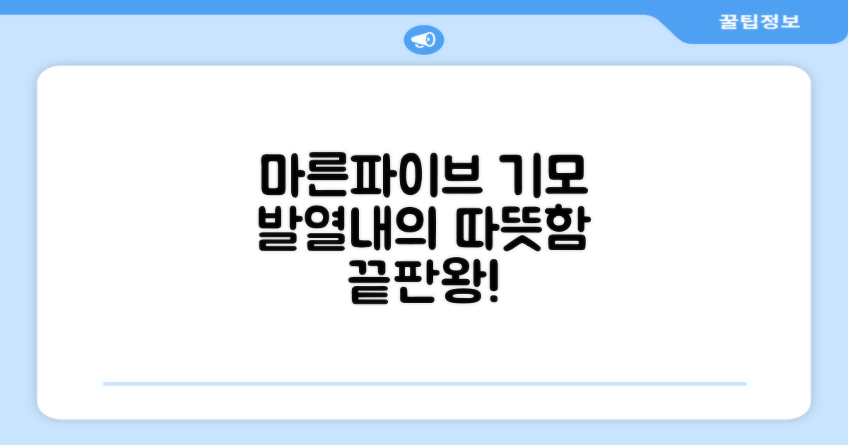 마른파이브 남성용 히트터치 기모 발열내의 세트 추천 리뷰