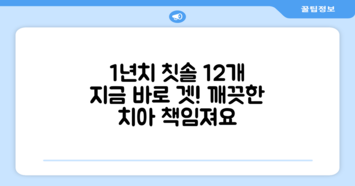 1년치 칫솔 12개
